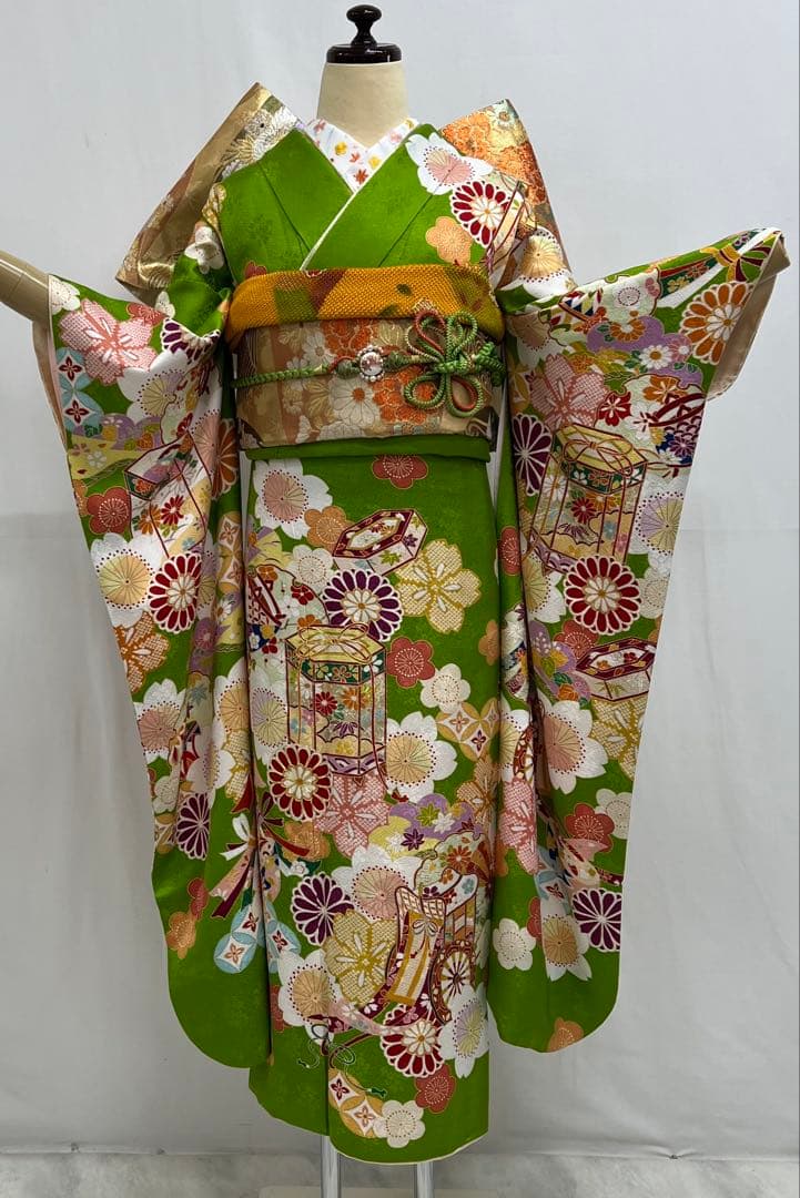 振り袖　フルセット　別誂長襦袢付　金彩　セット　ガード加工　刺繍　531