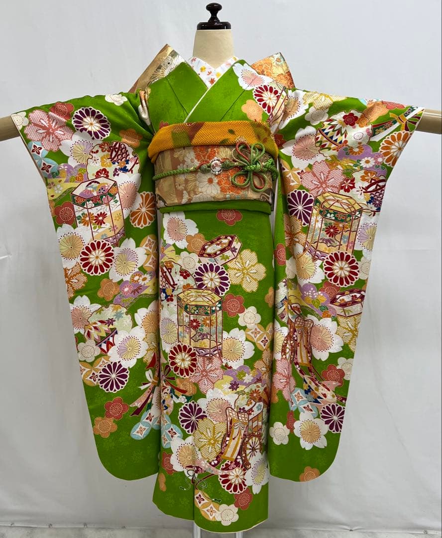 振り袖　フルセット　別誂長襦袢付　金彩　セット　ガード加工　刺繍　531