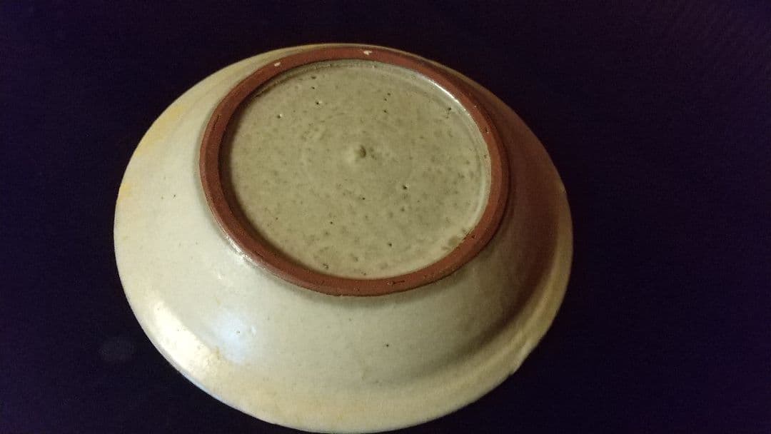 骨董 明治の酒津焼　秋草芒に虫の図　丸皿四枚！渋い