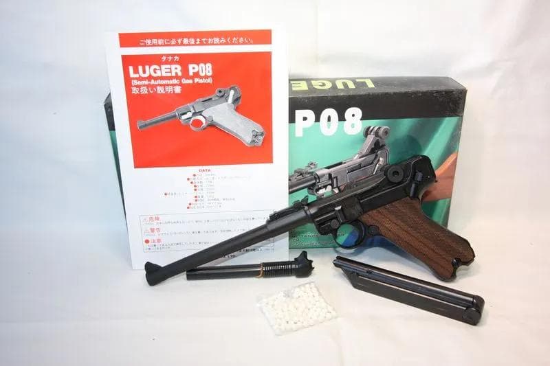 タナカ製 ルガーP08 LUGER P08　ヘビーウエイト8インチ/ガスガン