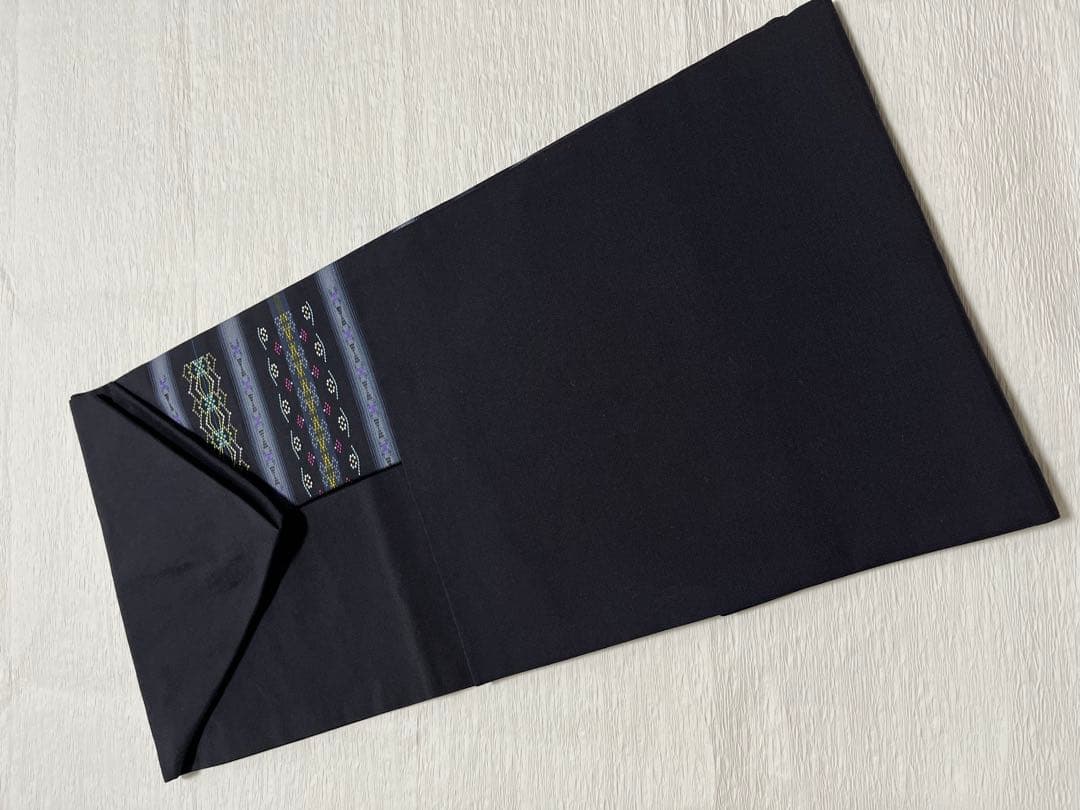 本場琉球南風原花織 名古屋帯 正絹 証紙付き