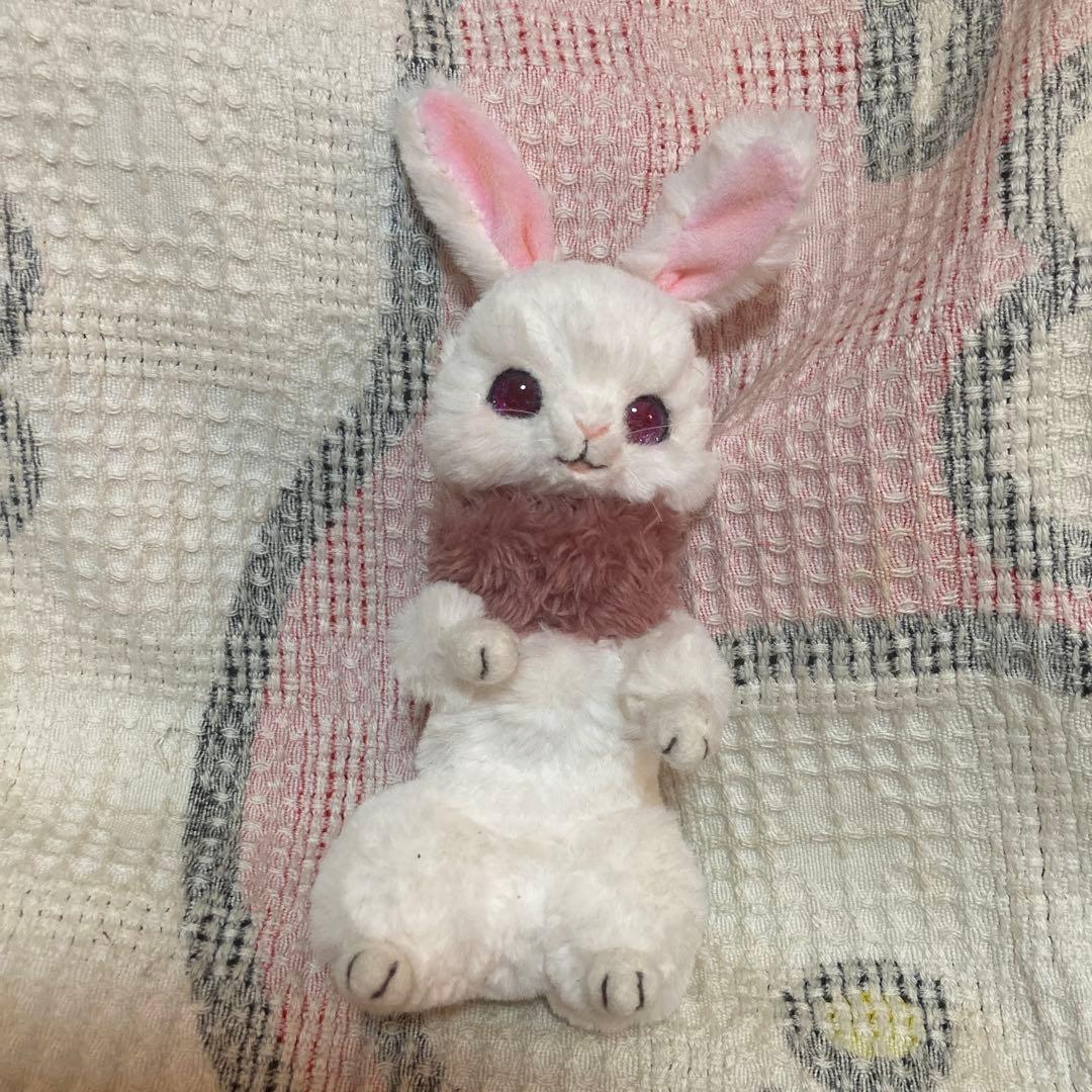 ぬいぐるみ作家　作家名不明　兎　アートドール　ぬいぐるみ　中古品