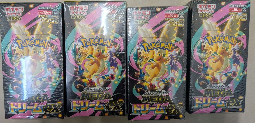 ポケモンカード　MEGAドリームex 4box