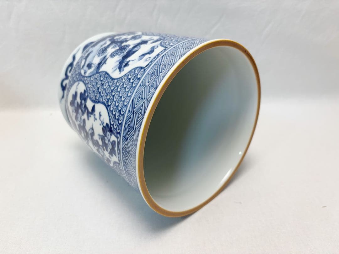 未使用 茶道具 庄左ェ门 造 一重口祥瑞水指 押小路 黒柿蓋 底印 共箱