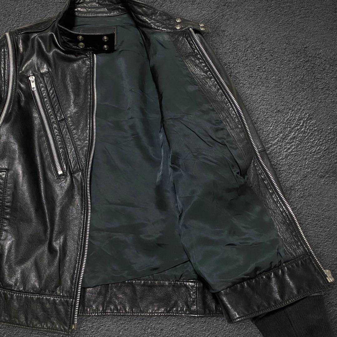 UNDERCOVERISM 07AW 逆八の字 レザー ライダースジャケット