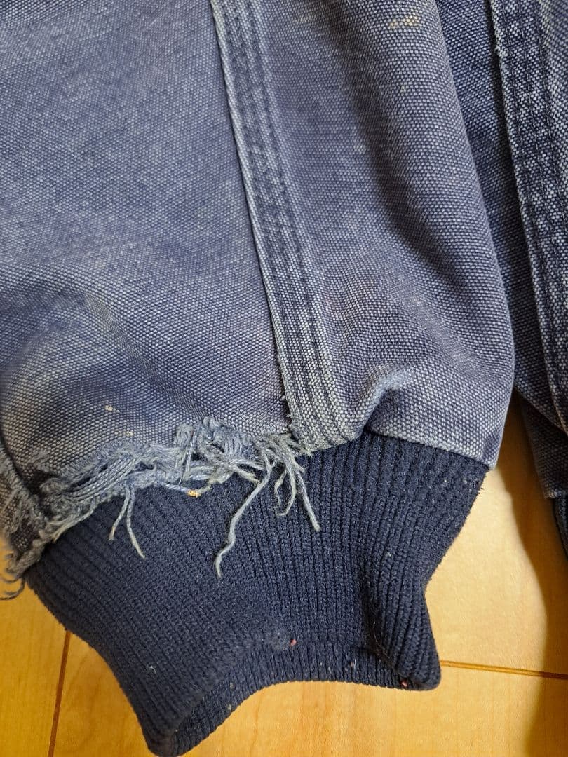 Carhartt フェード　ネイビー サンタフェジャケット　L ナス紺