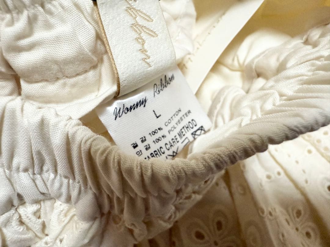 wonny ribbon vanilla daisy skirt Lサイズ