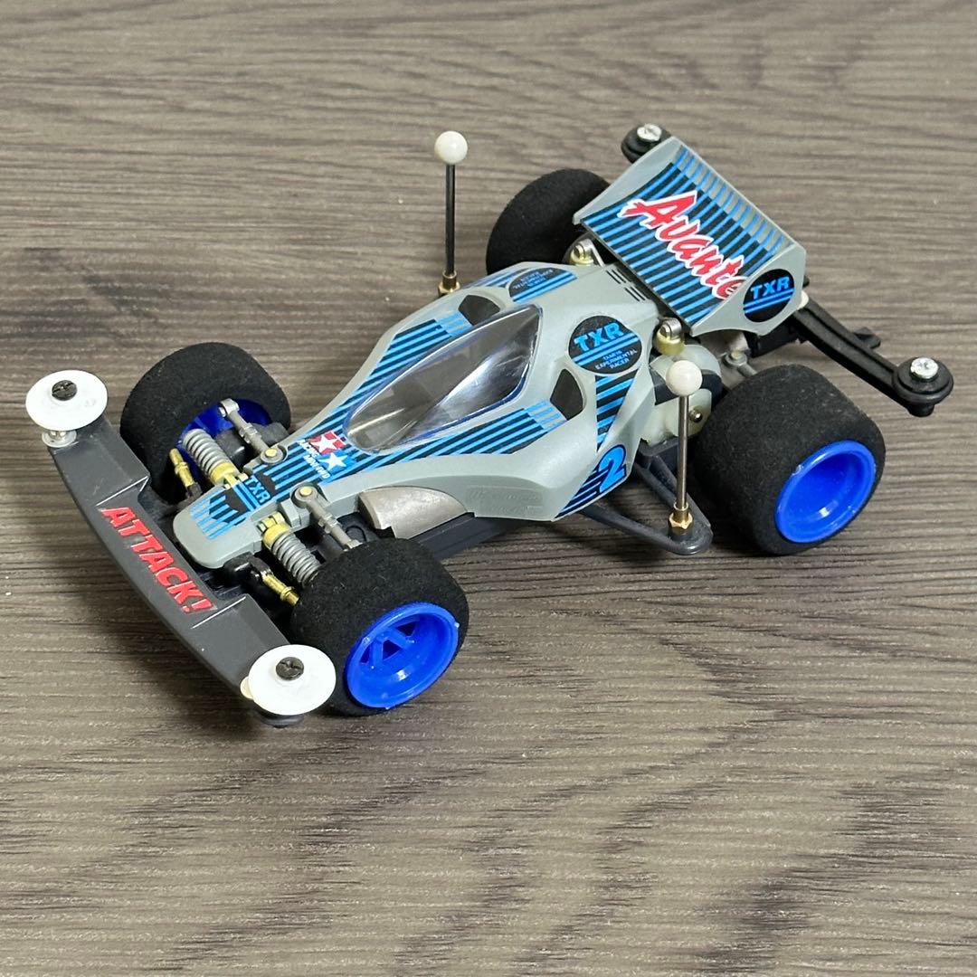 [G11034]ミニ四駆　アバンテJr. ワイドタイヤ　ホイール　ブルー