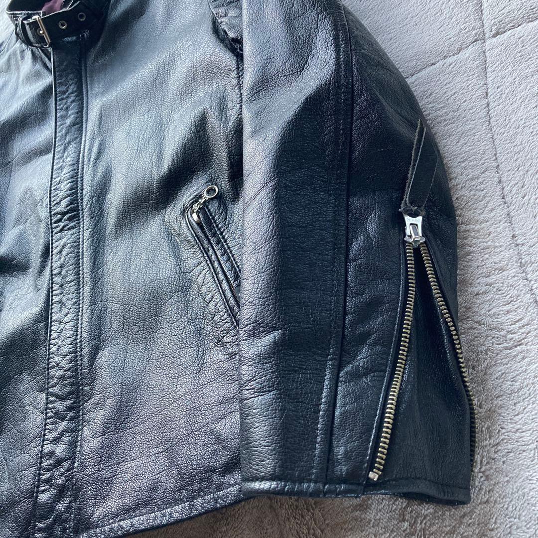 美品　Schott ソリッドクラシックレーサー シングルライダースジャケット