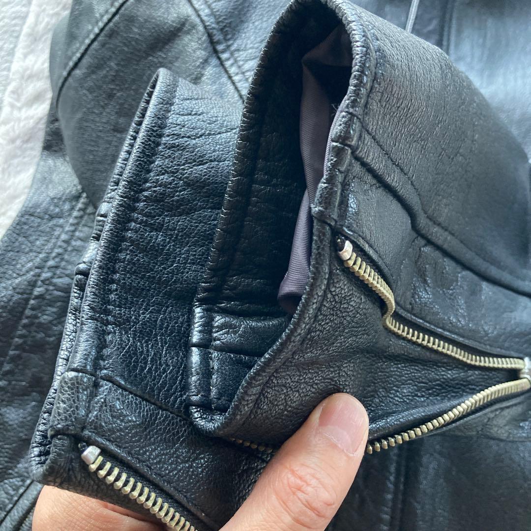 美品　Schott ソリッドクラシックレーサー シングルライダースジャケット