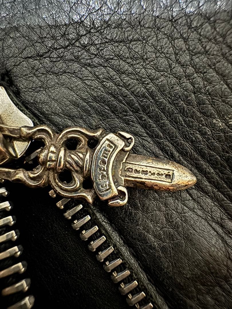 CHROME HEARTS クロムハーツDAGGERレザー 手袋　グローブ