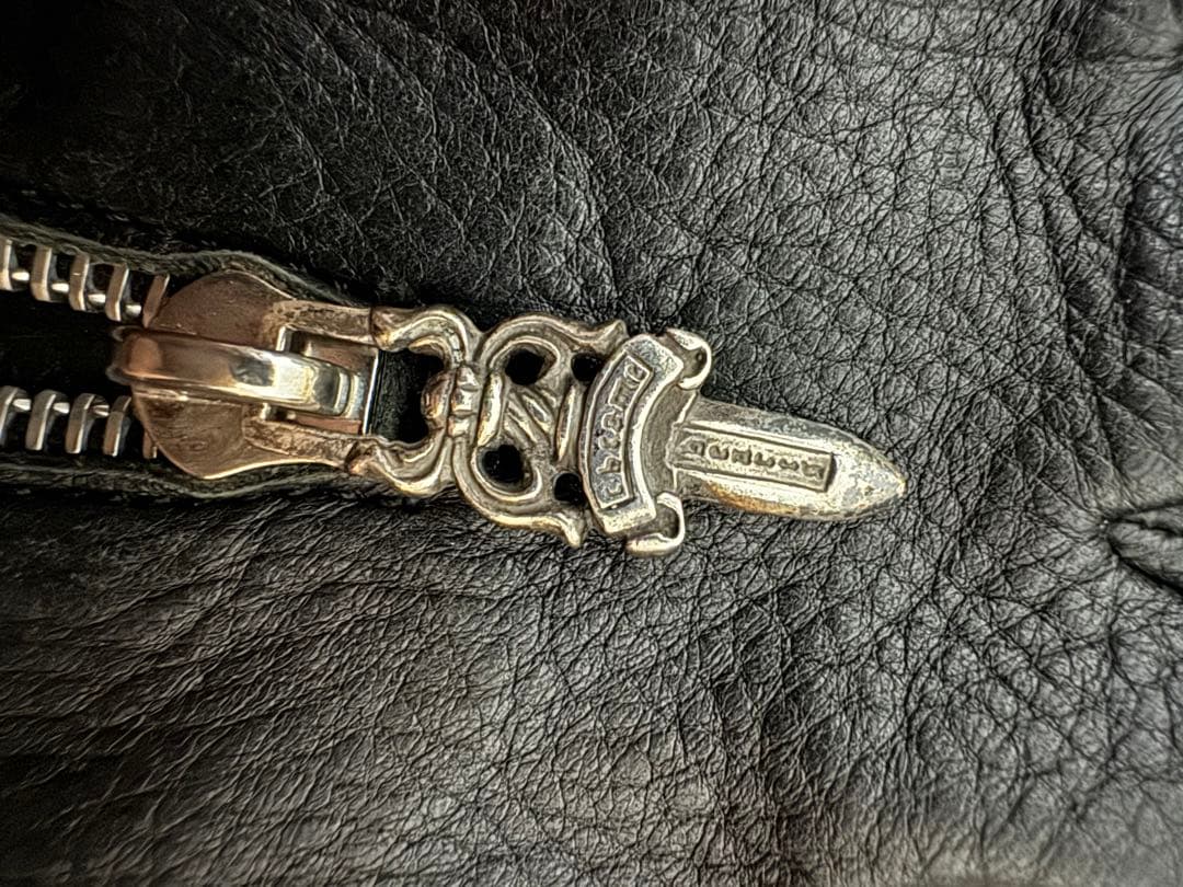 CHROME HEARTS クロムハーツDAGGERレザー 手袋　グローブ