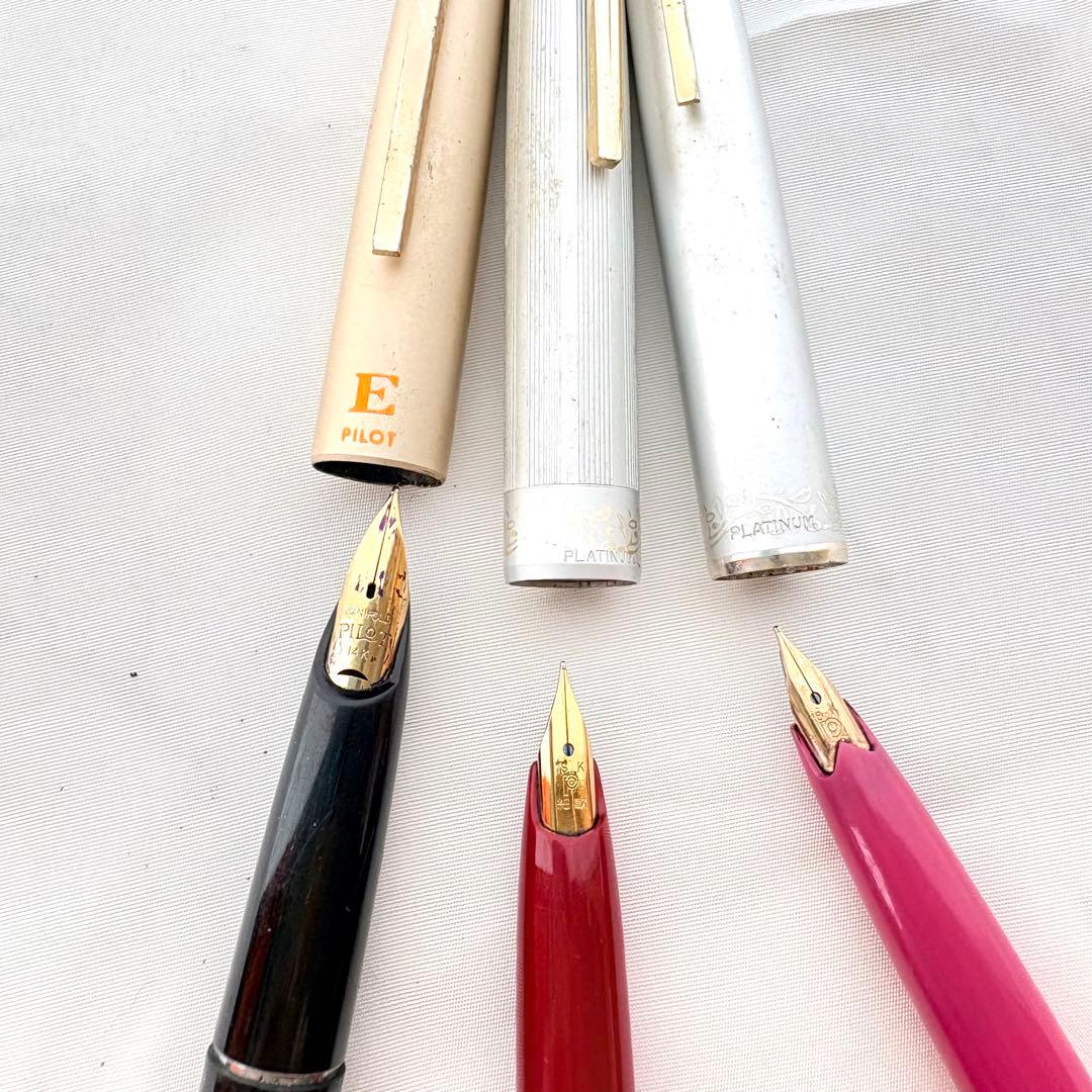 PILOT PLATINAM 18k 14k 廃盤　万年筆　ジャンク