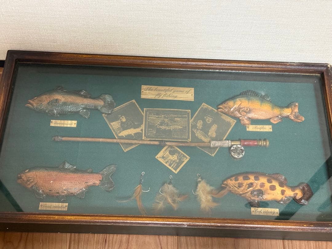 フライフィッシング 壁掛け ウォールアート ヴィンテージ 当時物