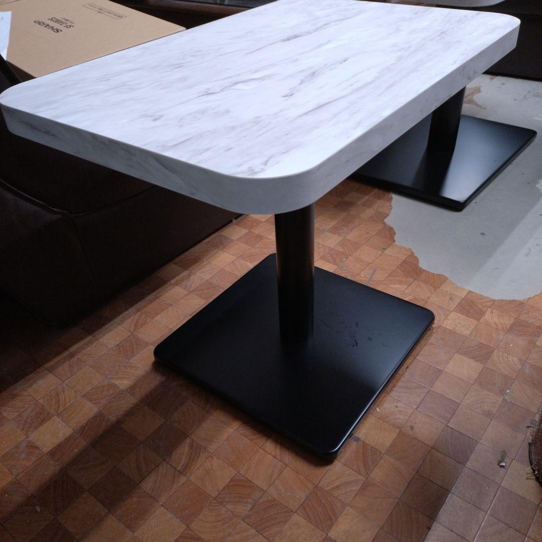 マーブル調ホワイトテーブル 60cm x 40cm