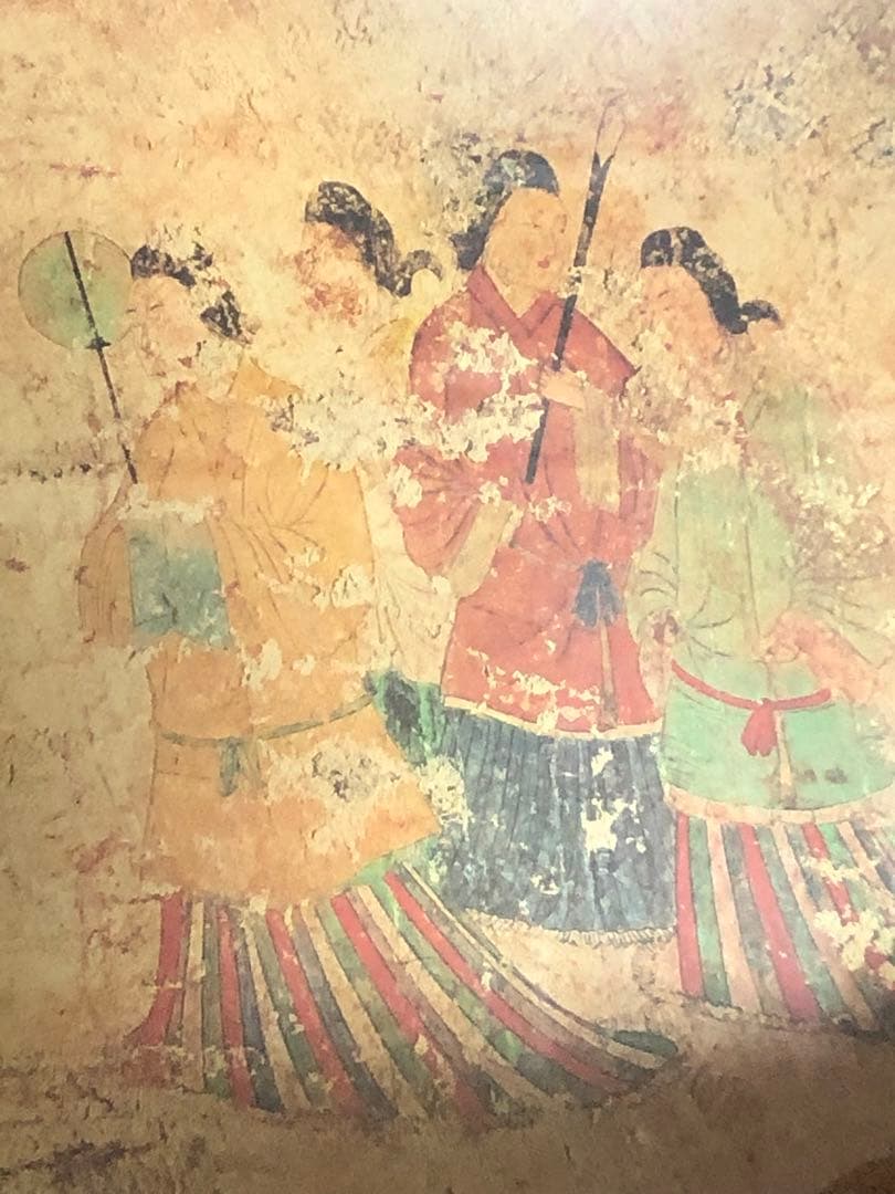 高松塚古墳壁画　名前入り　飛鳥美人壁画　オブジェ　置物　インテリア