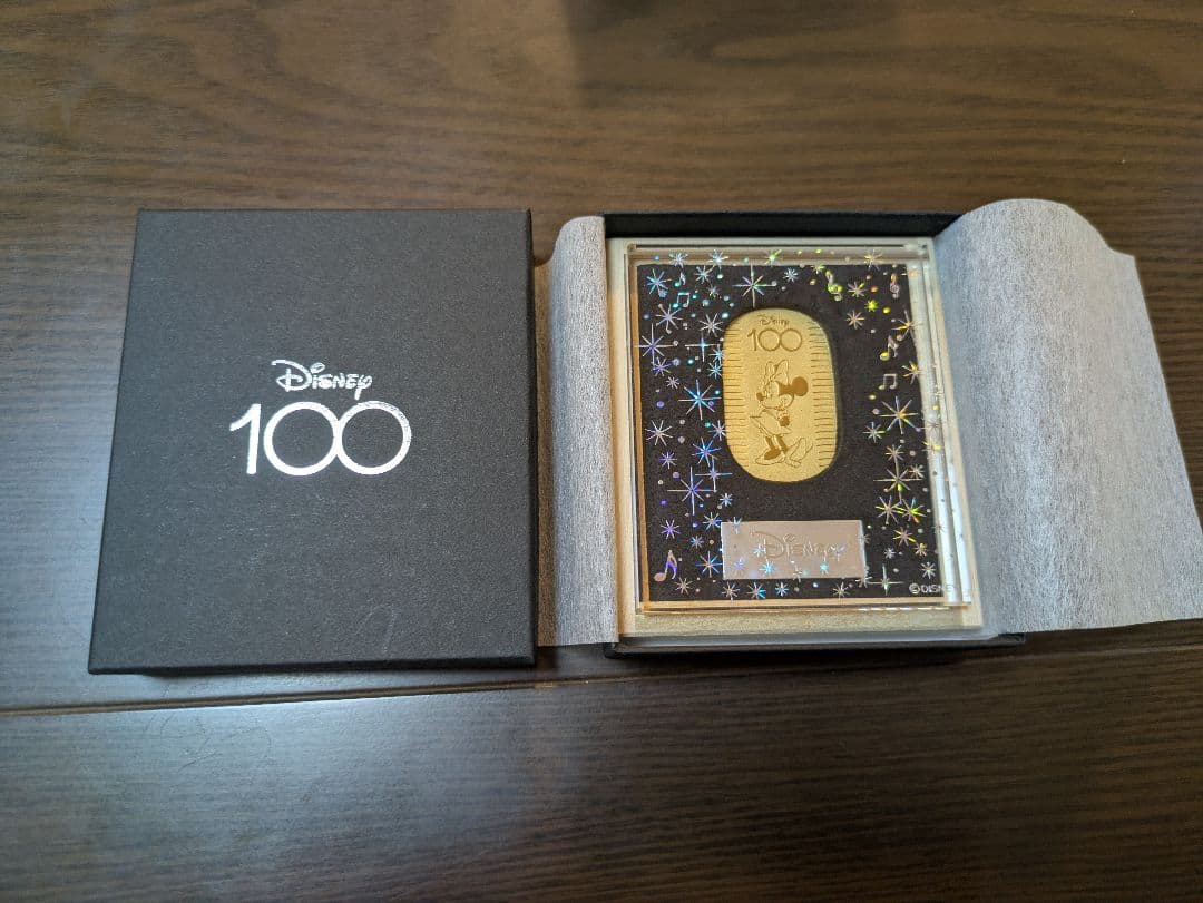 Disney 100周年 小判 純金 プラチナ 10g アクリルスタンド