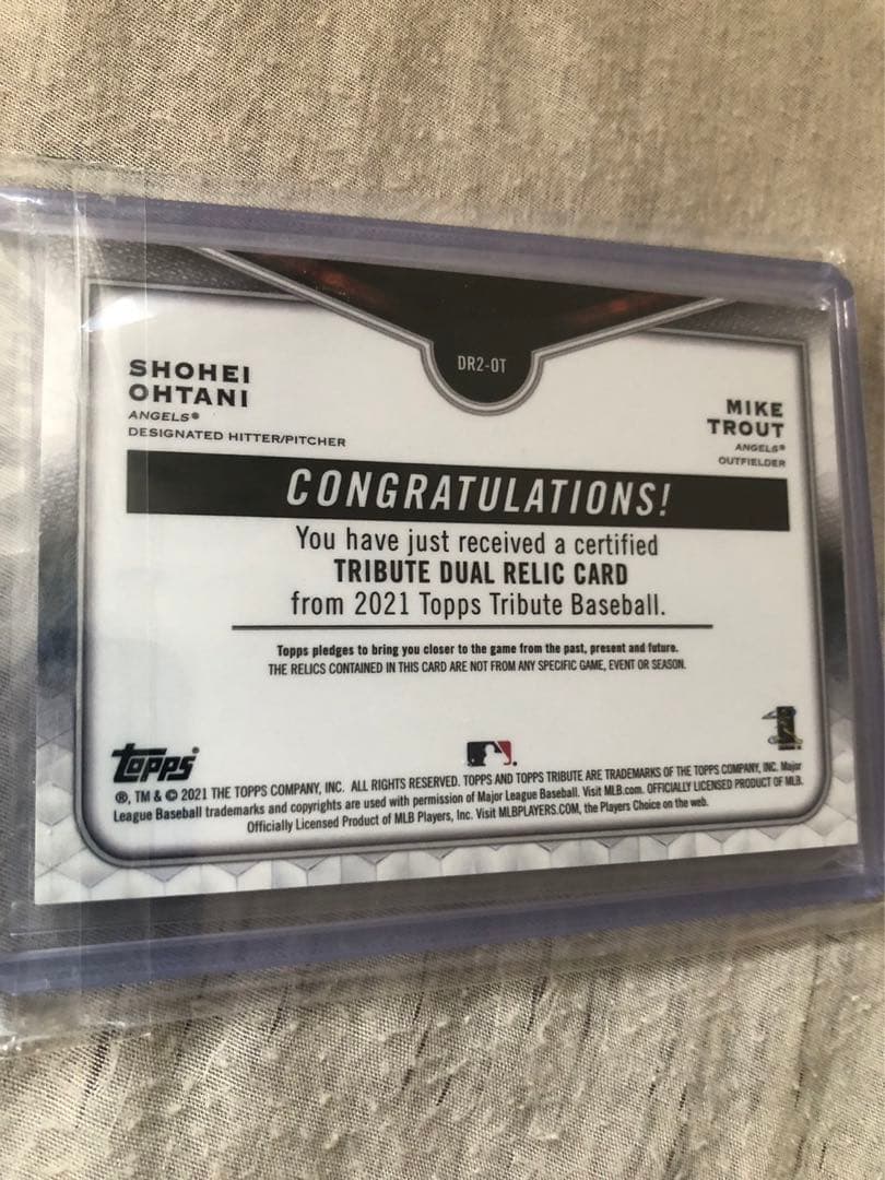 150枚 限定 大谷 トラウト 実使用ジャージ シリアルナンバー付