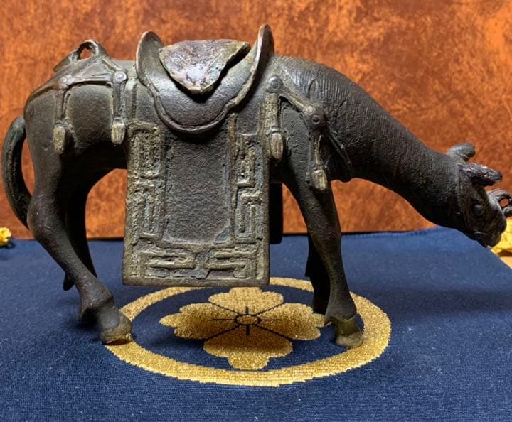 香炉 馬 香炉 ウマ香爐 時代 古玩 唐物 煎茶 香道具　アンティーク