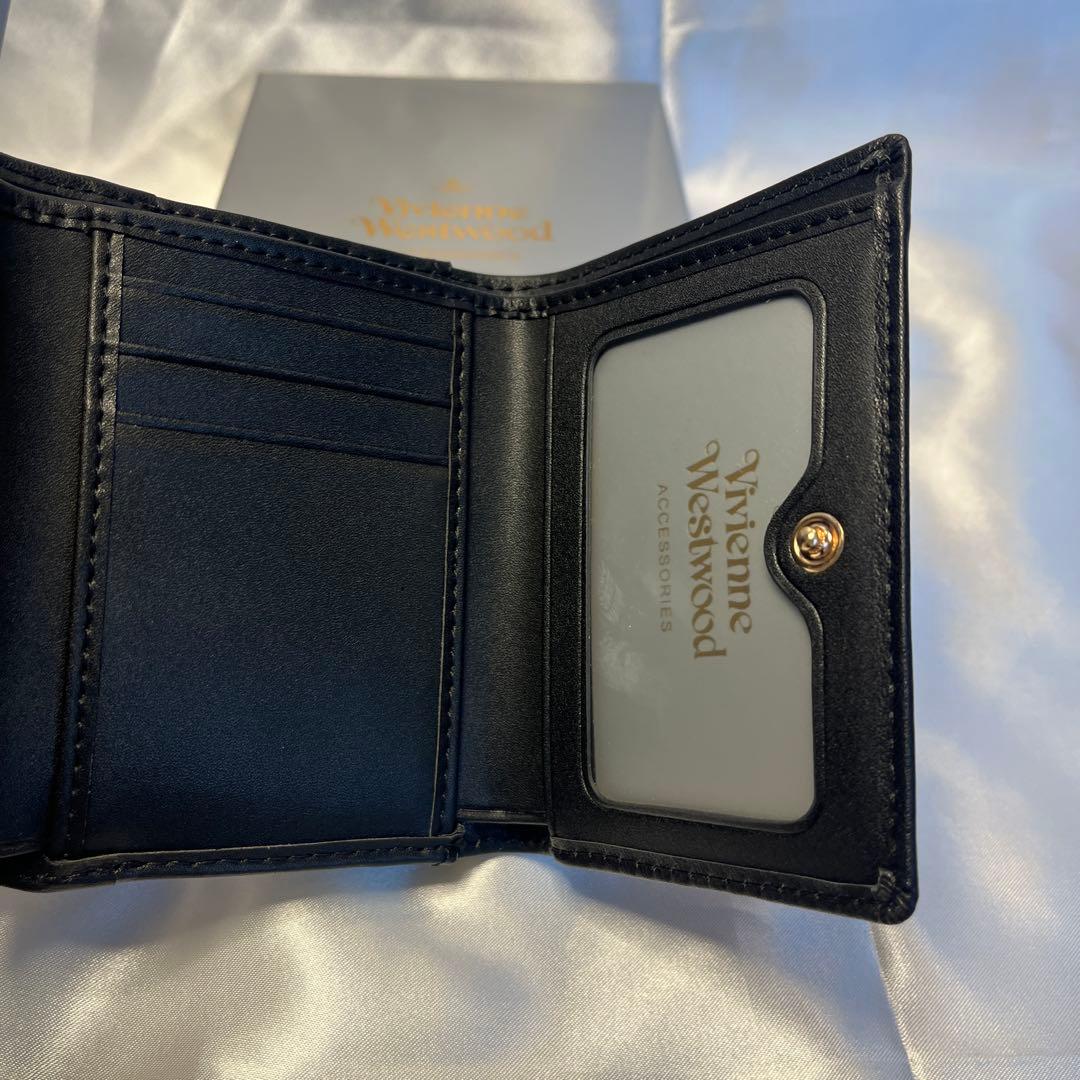 新品 Vivienne Westwood ブラック 三つ折り財布