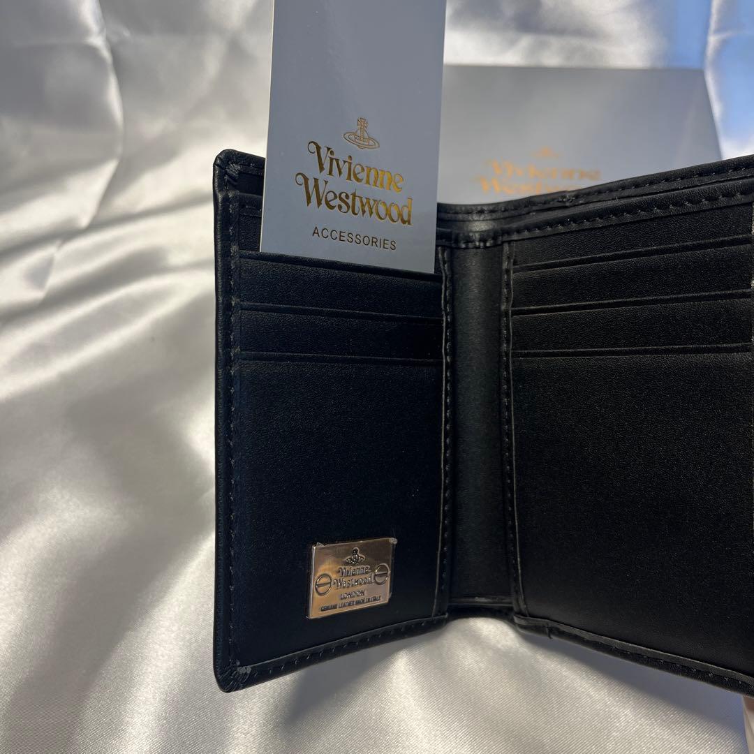 新品 Vivienne Westwood ブラック 三つ折り財布
