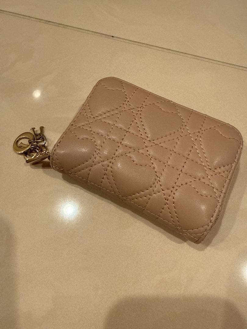 Dior Lady Dior Medium Wallet ピンク