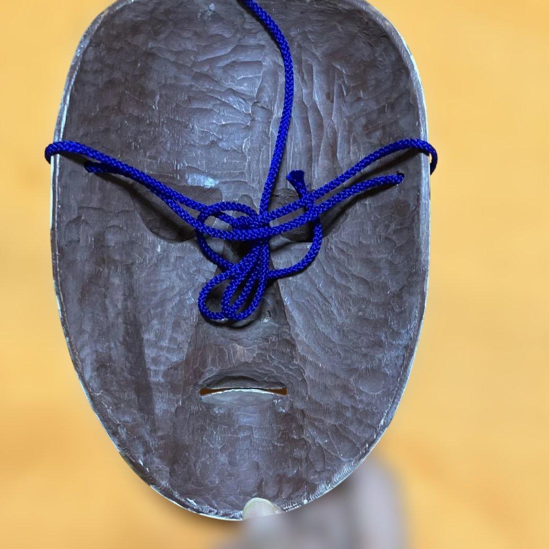 美品　能面　姥① うば　木彫り　手彫り　桐箱