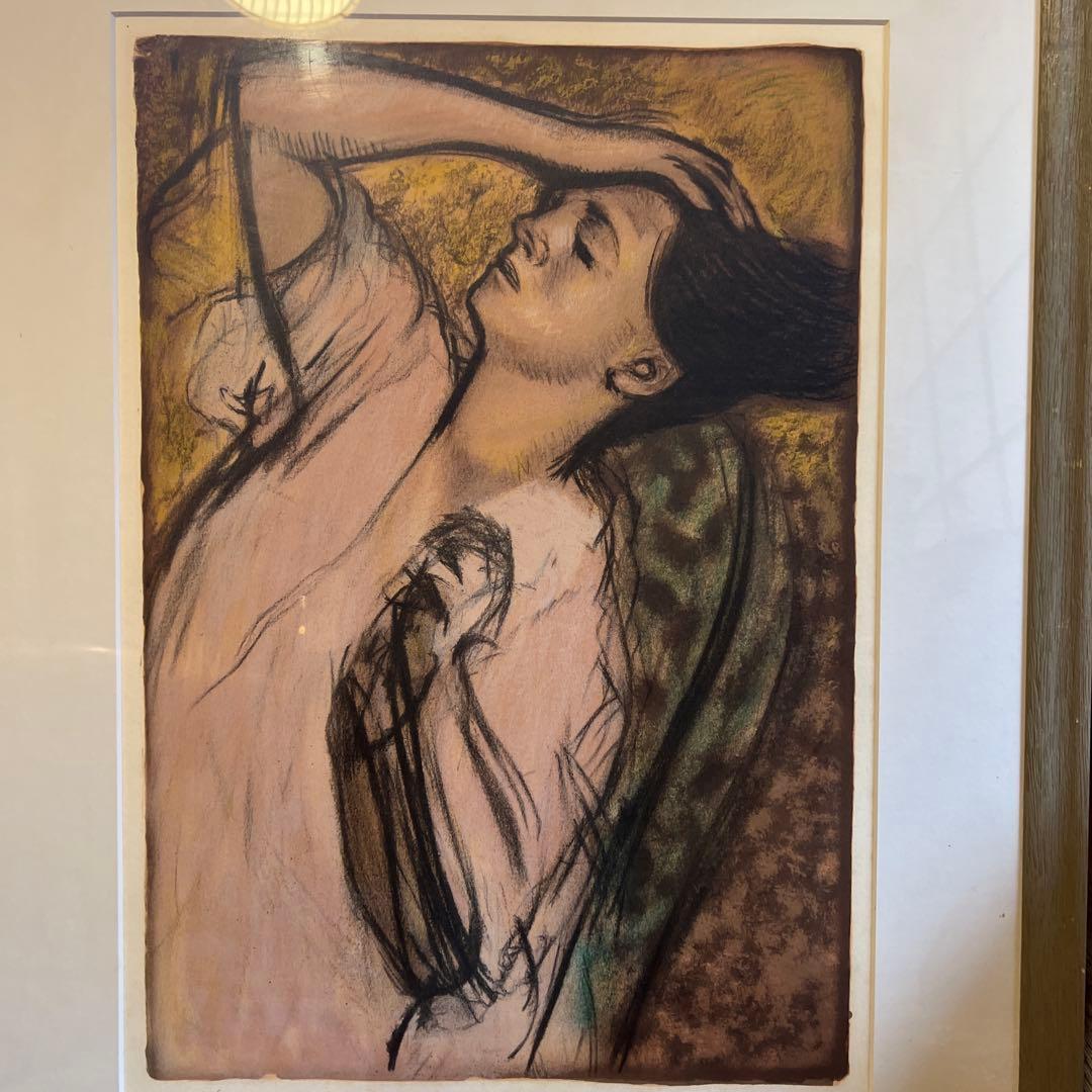 エドガードガ　リトグラフ