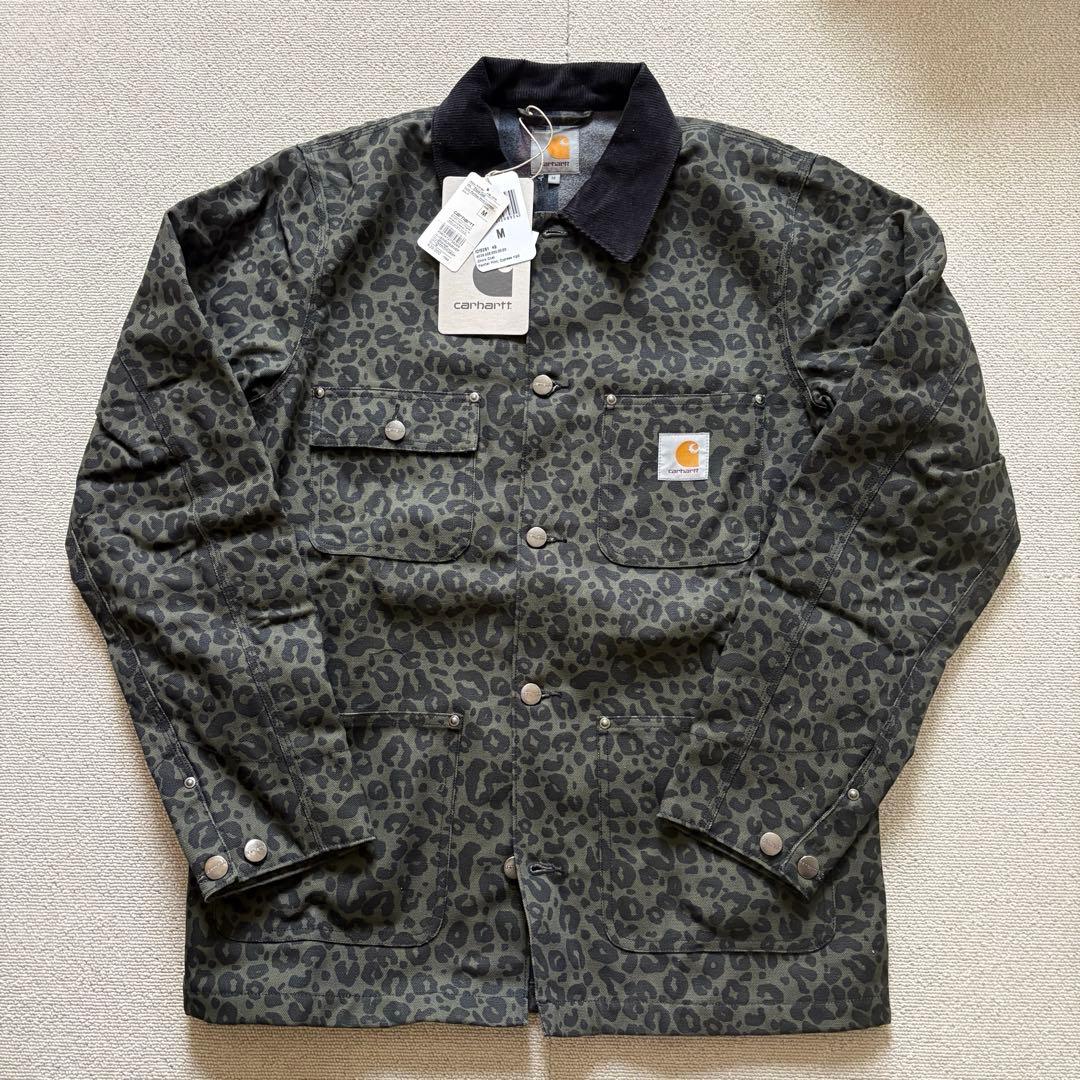 D*H様 未着用 Carhartt ヒョウ柄　ワークジャケット M 日本正規品