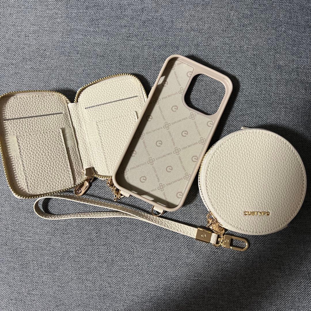 CUSTYPE ベージュ系　iPhone13proケースセット