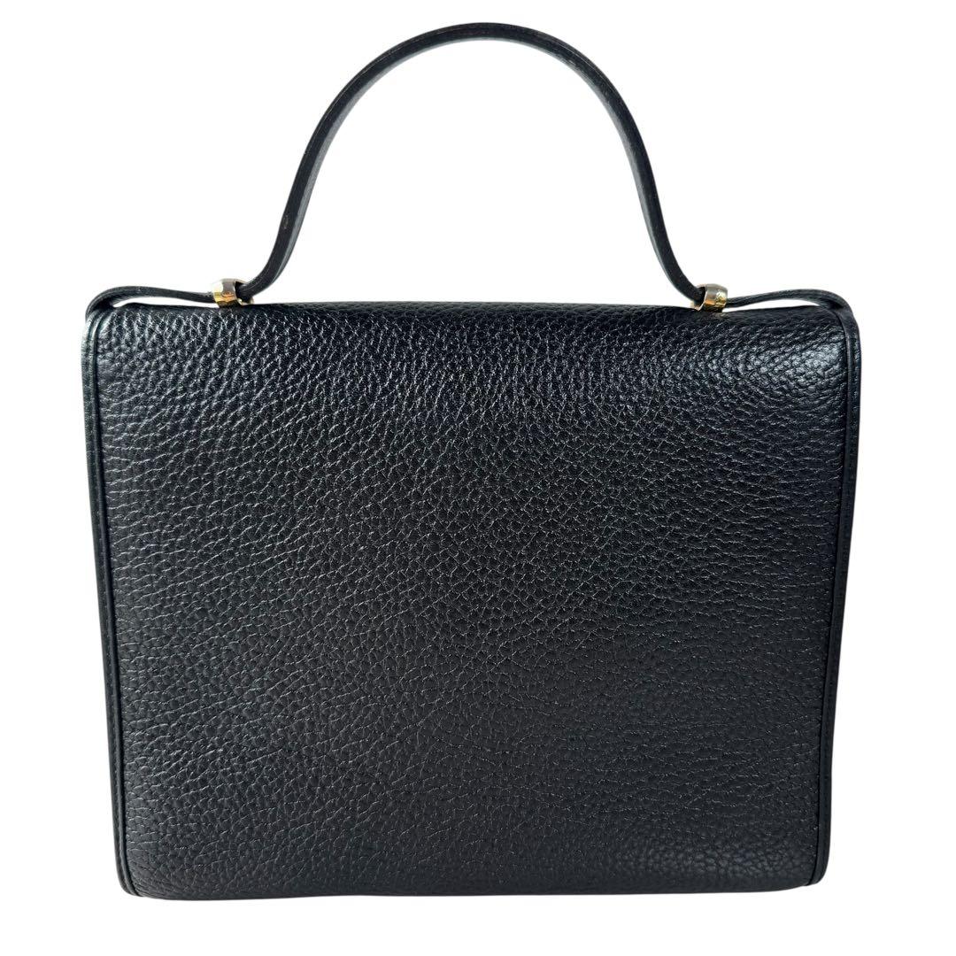 クリスチャンディオール　ハンドバッグ　レザー　ブラック