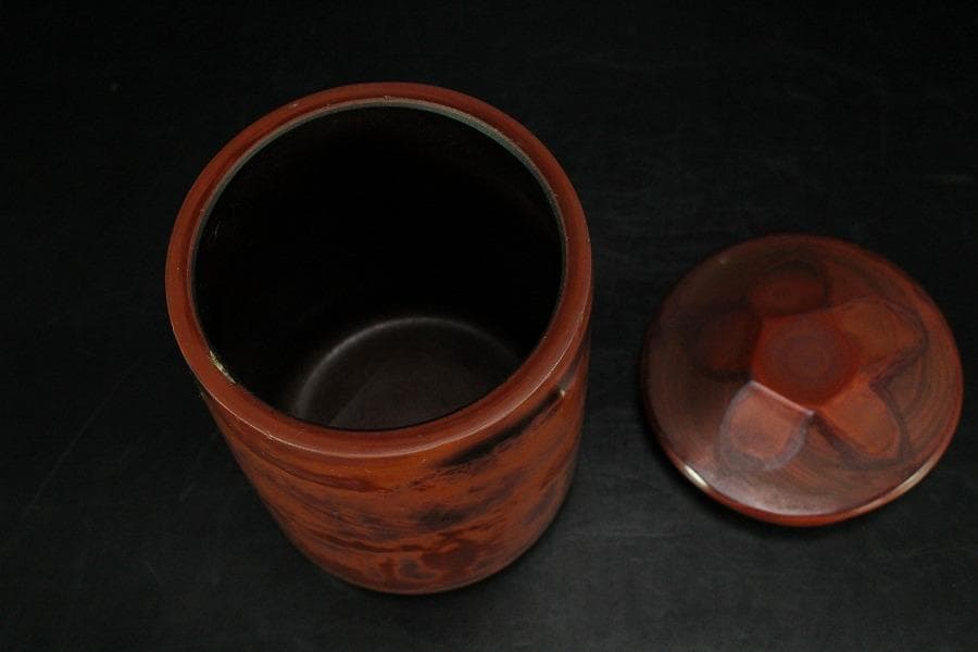 中国美術 乾隆 硝子 蓋物 高9cm(K-XA693)