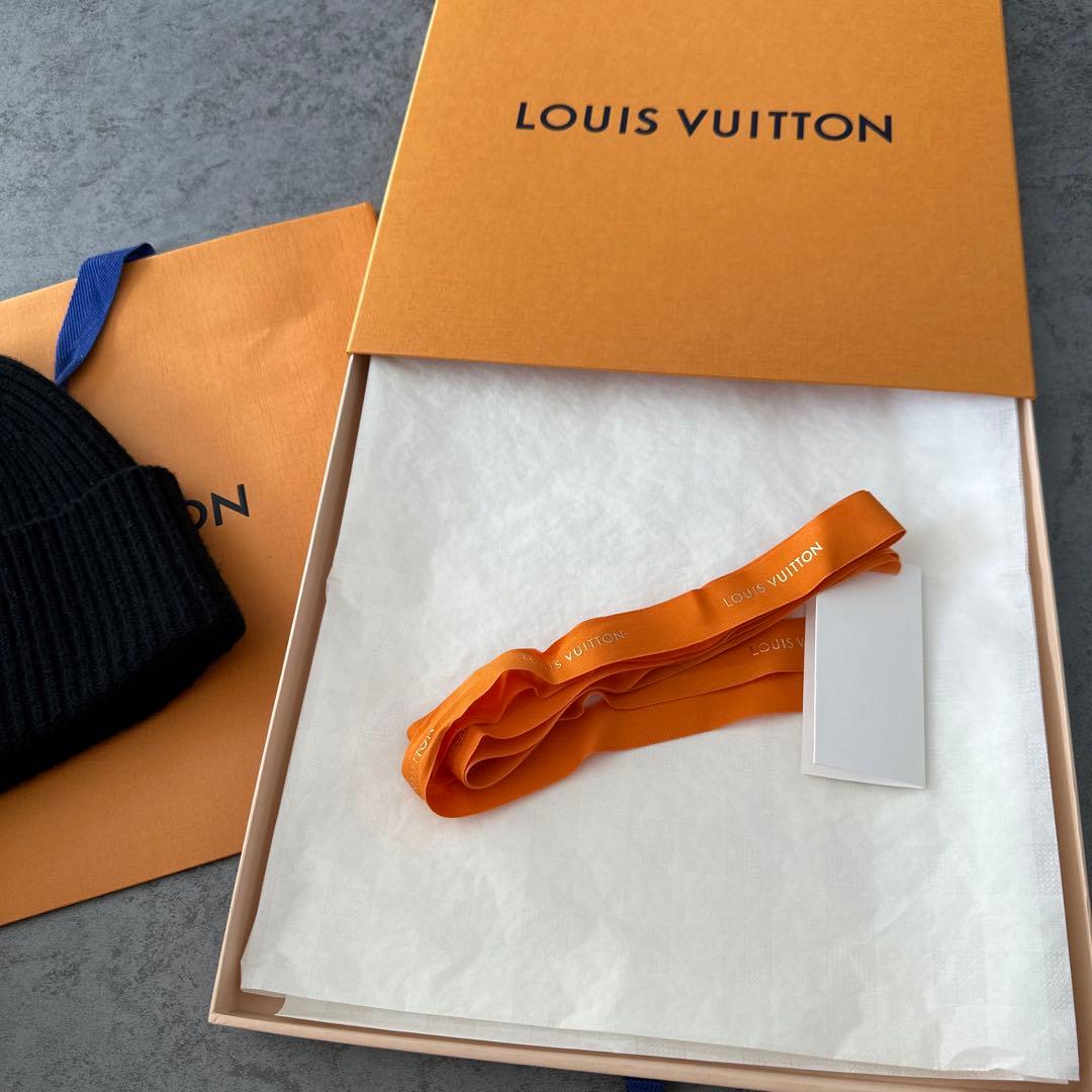 ルイヴィトン ニット帽 ブラック