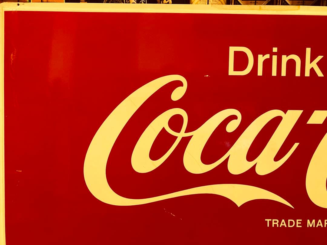 コカコーラ　特大看板　ヴィンテージ　レトロ　ディスプレイ