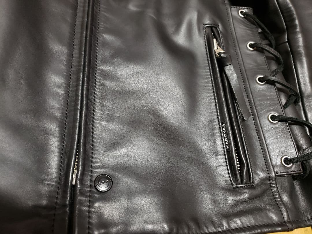 KADOYA　カドヤ　 レザージャケット　Lサイズ