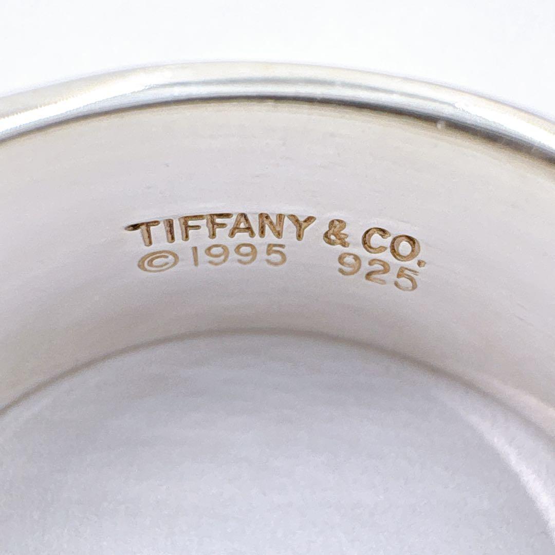 美品 オールドティファニー グルーヴ ダブルライン リング 21号 シルバー