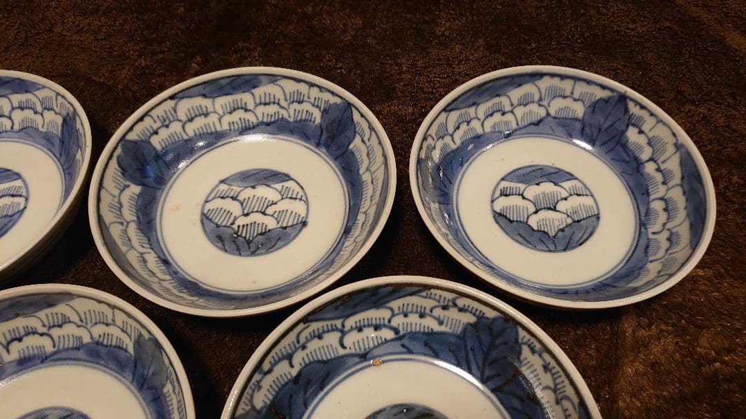 古伊万里　伊万里　染付　古染付　江戸期　５客