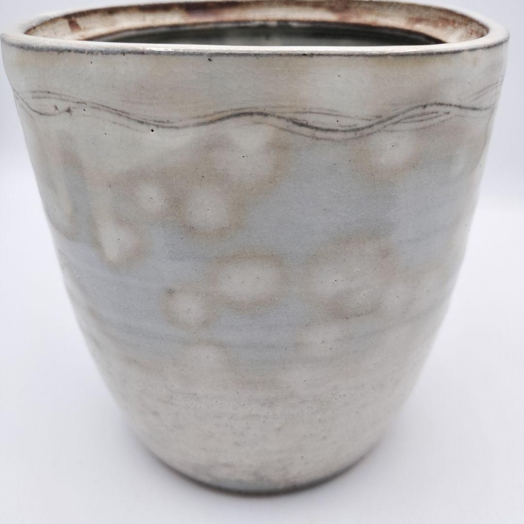 a194 水指　萩焼　田原　陶兵衛　替蓋付　塗蓋　茶道具　茶道　古物