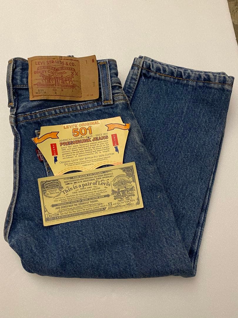 90s Levi's 501 USAキッズデニム／デットストック新品 ビンテージ