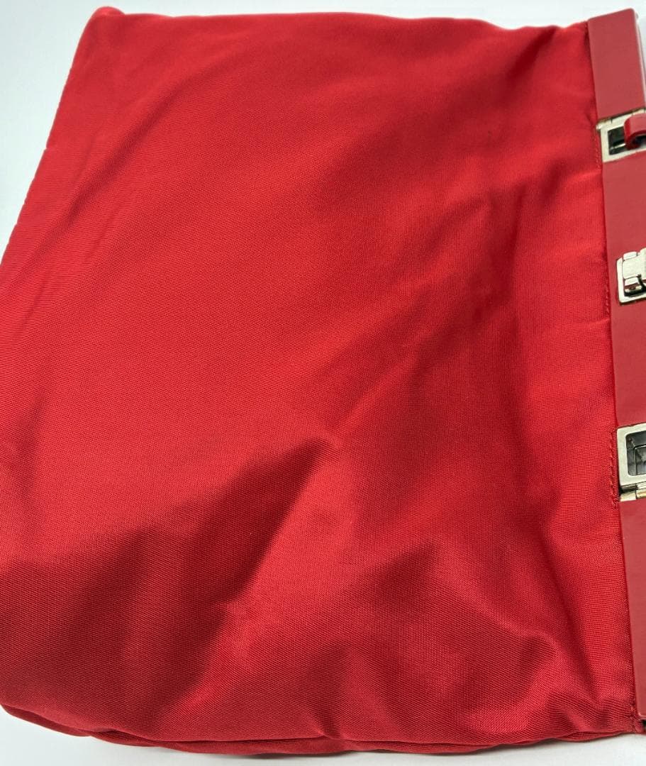 PRADA プラダ ナイロン ハンドバッグ 赤 レッド A1355A1