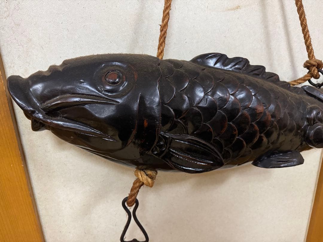 自在鉤 囲炉裏 木彫刻 古民具