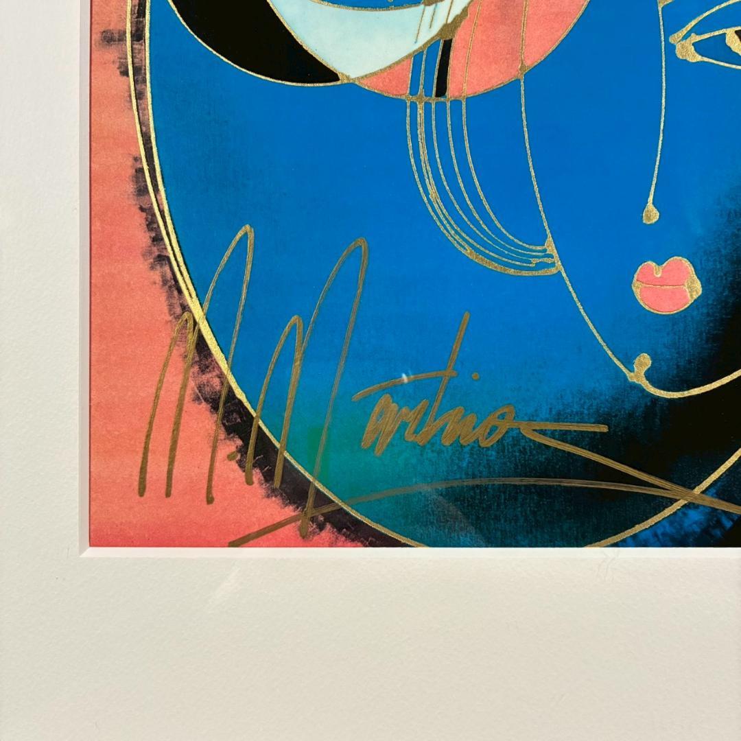 マーティロ・マヌキアン「海に想いを」シルクスクリーン 直筆サイン入り マヌキャン