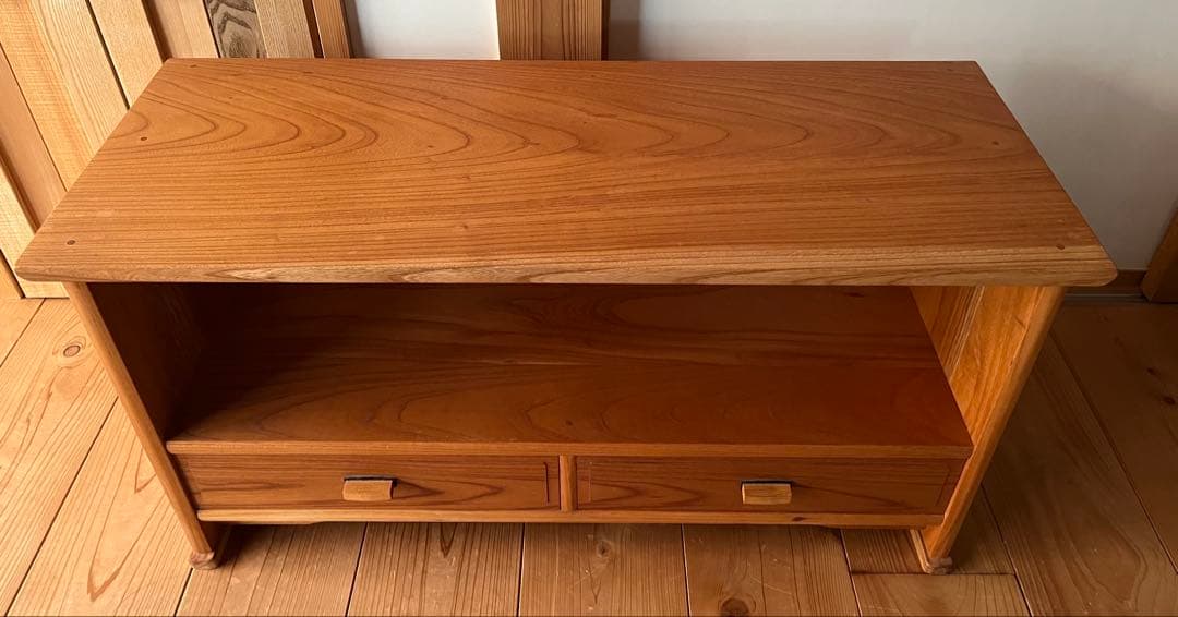 サ*ん様 ☆美品送料込☆ケヤキ　欅の無垢材 テレビボード サイドボード　飾り棚