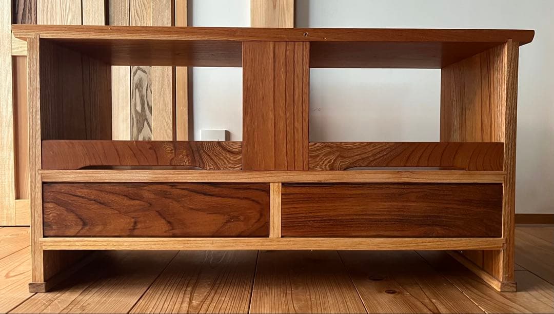 サ*ん様 ☆美品送料込☆ケヤキ　欅の無垢材 テレビボード サイドボード　飾り棚