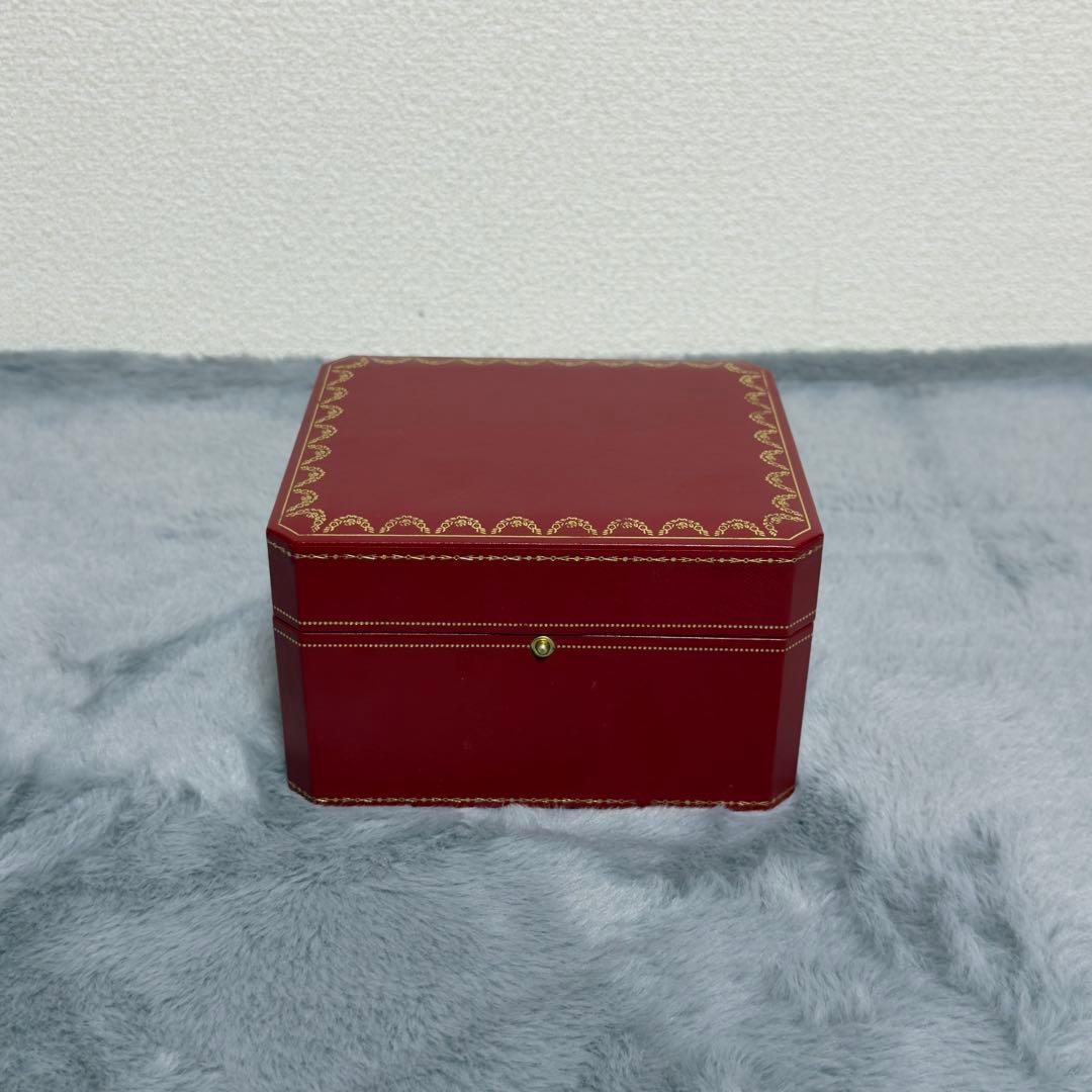【極美品】Cartier 空箱　ボックス 赤　時計　ウォッチ　スエード　外箱付き