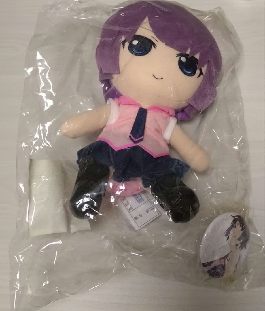 戦場ヶ原ひたぎ ぬいぐるみ 缶バッジ付き 偽物語 物語シリーズ GIFT 化物語