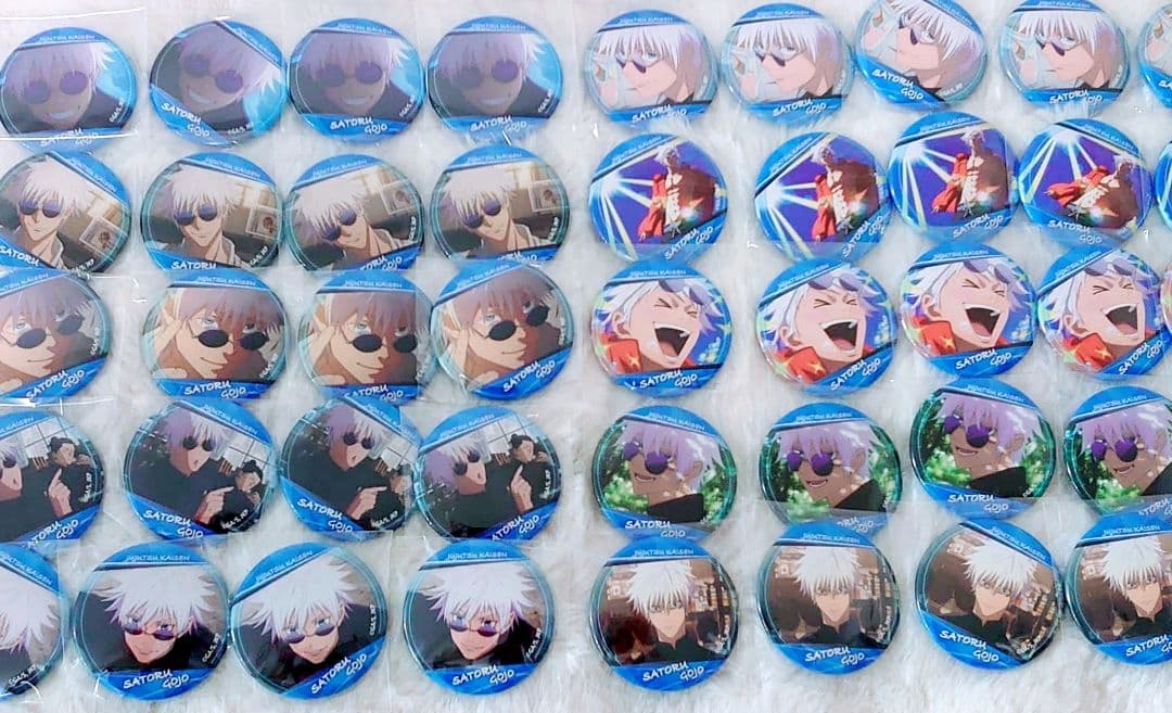 呪術廻戦 五条悟 CANバッジ40点 まとめ売り