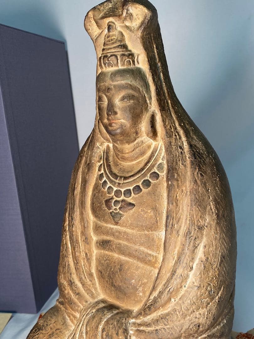 1514❣️ 池田方彩　作品　白衣観音　像