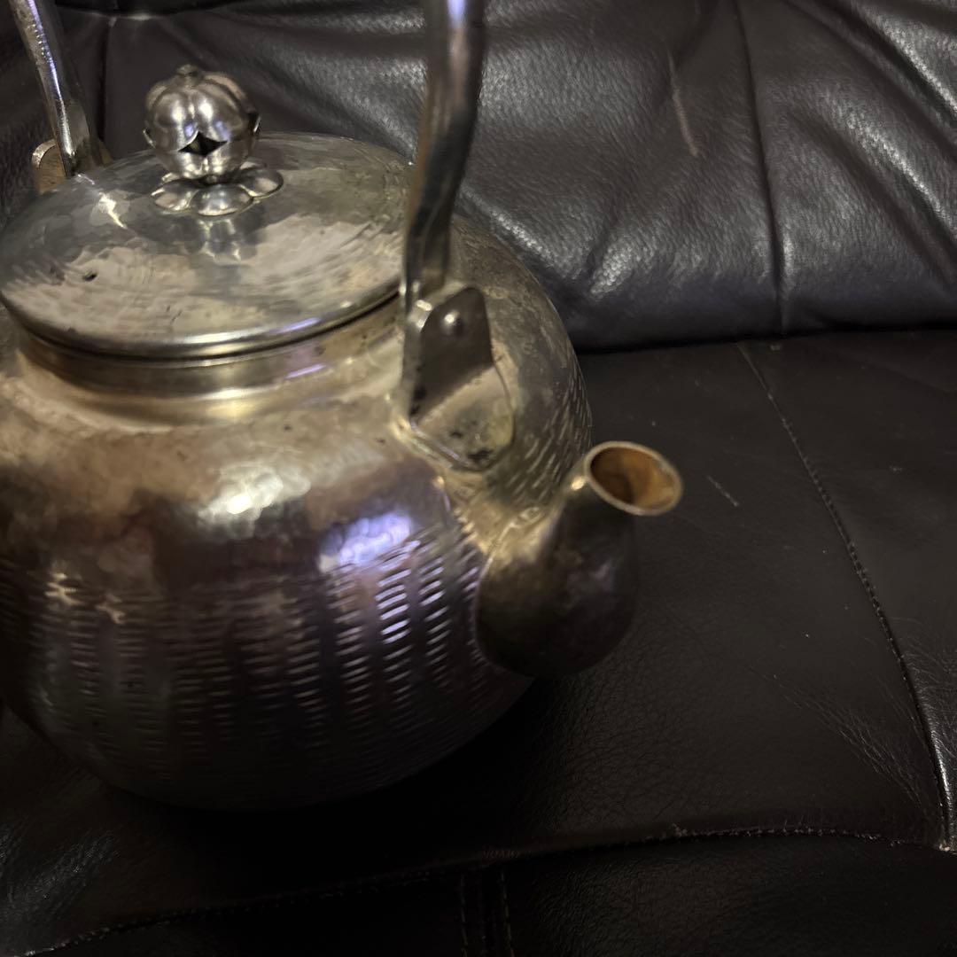 銀瓶　秀夆堂造