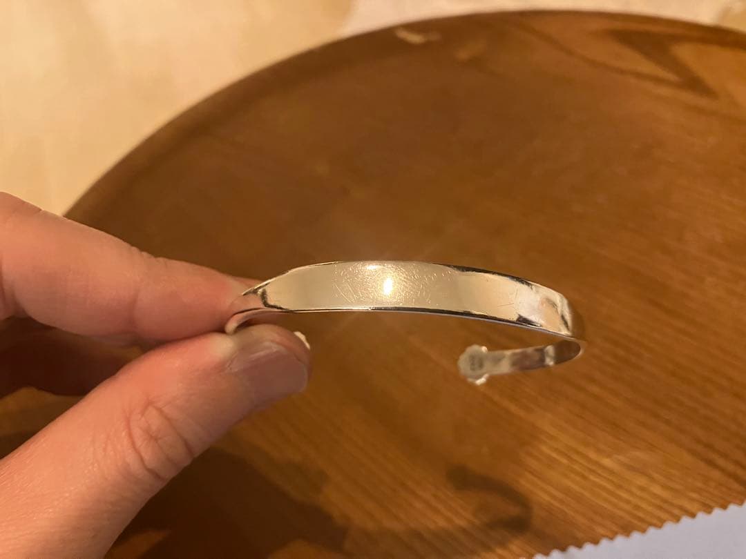 クロムハーツ　フラット　バングル　CHプラス